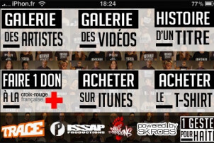 Capture d’écran de l’application 1 geste pour Haïti
